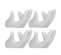 ULTECHNOVO Soporte de 4 de Cerámica de Mano para Forma en Ocarina Estable Paquete Piezas, Posicionamiento y Ahorro de Espacio para Instrumentos Musicales