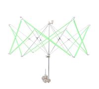 ULTECHNOVO Soporte de Hilo Manual Ajustable para Madejas, Bobinadora Rápida Plegable de Metal, Herramienta para Enrollar Hilo en Mesa, Accesorio para Crochet y Tejido