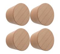 ULTECHNOVO Soporte de Pared para Esquís de Madera Natural, Portaesquís Vertical 4 Piezas, Estante Organizador para Snowboard y Tablas de Esquí, Adecuado para Interiores y Ahorro de Espacio