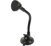 ULTECHNOVO Soporte Magnético para Teléfono Móvil de Coche Negro Ventosa Giratoria y Tubo Flexible, Soporte para Móvil Compatible Varios Automóviles, Accesorio para Coche