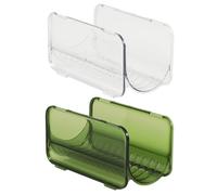 ULTECHNOVO Soporte para Botellas de Agua Apilable 2 Piezas Organizador Transparente Multiusos para Cocina y Escritorio Estante Doméstico Resistente de PP Expositor Compacto para Botellas