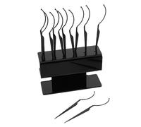 ULTECHNOVO Soporte para Injerto de Pestañas y Organizador de Pestañas Postizas 1 Unidad Tamaño Estándar Color Negro para Estilistas y Salón de Belleza con 12 Varillas para Exhibición