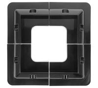 ULTECHNOVO Soportes de Montaje Solares sin Taladro para Paneles Solares de Autocaravanas, Kit 4 Piezas Negro, Material Resistente para Techo Plano, Instalación Exterior y Energía Renovable