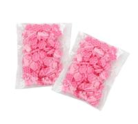 ULTECHNOVO Suministro de Extensiones de Pestañas Soporte de Pegamento Rosa de Plástico, 200 Piezas, Herramienta para Salón Que Sostiene Pestañas y Alivia el Secado