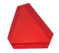 ULTECHNOVO Tablero Triangular Reflectante Para Señal De Vehículo De Movimiento Lento, Placa De Aluminio Roja, Señal De Seguridad Para Coches y Camiones, Reflectante Para Uso Nocturno y Carretera