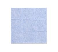 ULTECHNOVO Tableros de Mensajes de Fieltro Adhesivos 4 Piezas 30x30 Cm, Cuadrícula 9 Casillas, Color Azul Claro, Tablero de Exhibición para Fotos y Decoración de Paredes en Dormitorio y Aula