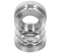 ULTECHNOVO Tapas para Pasadores de Guitarra Acústica 2 Piezas Botón de Pasador Final M9 de Metal Plateado para Conector de 635 MM Accesorio Compacto para Correa y Captación Reemplazo