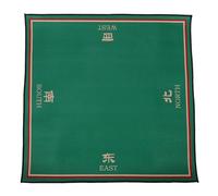 ULTECHNOVO Tapete Diseño Elegante de Mahjong Verde Antideslizante de Terciopelo Reducción de Ruido y Uso Multipropósito para Mesa Cuadrada en Juegos de Cartas y Reuniones