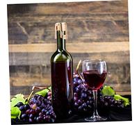 ULTECHNOVO Tapón de Vino y Champán Inoxidable Resistente Hermético Reutilizable para Conservar Bebidas Diseño Color Dorado para Fiestas