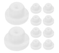 ULTECHNOVO Tapones de Silicona para Agujeros 14 Mm Diámetro 10 Unidades Blancos, Tapón de Tubo Flexible Sellador para Botellas, Tuberías y Uso Industrial