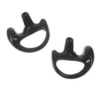 ULTECHNOVO Tapones para Oídos de Goma Negros Reutilizables para Auricular del Interfono Reducción de Ruido y Diseño Ligero, Compatibles Kits de Tubo de Bobina