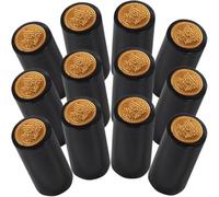 ULTECHNOVO Tapones Retráctiles de Pvc Negro Fácil de Usar y Ahorra Espacio 300 Piezas Bordes Redondeados, Diseño Pequeño y Delicado para Botellas de Vino y Licor
