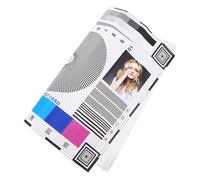 ULTECHNOVO Tarjeta de Ajuste de Enfoque para Cámara Cctv 40x32 Cm Adhesiva, Tabla de Calibración de Color y Pruebas Ópticas, Herramienta Profesional para Instalación y Monitorización