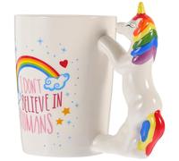 ULTECHNOVO Taza de Cerámica 3d Unicornio para Niña, Resistente al Calor y Capacidad 300ml, Adecuado Obsequio Divertido para Cumpleaños y Uso Diario
