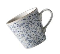 ULTECHNOVO Taza de Cerámica Vintage de 350ml Práctica Baja Absorción de Agua, Diseño Delicado y Elegante para Desayuno y Oficina