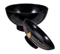 ULTECHNOVO Tazón de sopa de miso japonés Tazón de sopa japonés Black