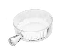 ULTECHNOVO Tazón de Vidrio para Ensaladas con Asa Bol Grande para Servir Cuenco de Frutas Accesorio Funcional y Elegante para Cocina para Presentación de Platos Deliciosos