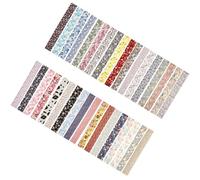 ULTECHNOVO Tela de Bricolaje para Acolchar y Costura 36 Piezas 6.5X50 CM Retales de Algodón para Patchwork y Manualidades en Familia