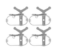 ULTECHNOVO Tensor de Cables de Acero para Invernadero, Juego de 4 Piezas, Mini Cabrestante Manual de Alta Resistencia, para Tensar Alambre de Cerca, Uso Industrial y Agrícola, Color Metálico