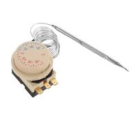 ULTECHNOVO Termostato Mecánico Ajustable para Frigoríficos y Cámaras de Refrigeración Modelo Intervalo Acero Inoxidable y Plástico Diseño de Botón Giratorio para Uso Hogar y Comercial