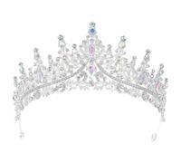 ULTECHNOVO Tiaras De Plata Y Coronas De Cristal Para La Boda De Las Mujeres Diadema Para La Novia Reina Real Princesa Quinceañera Sombreros Para Cumpleaños Prom