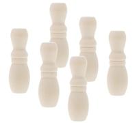 ULTECHNOVO Tiradores de cordón para persianas de Ventana 6 Piezas de Madera Beige para del hogar Accesorios para Extremos de tracción del cordón