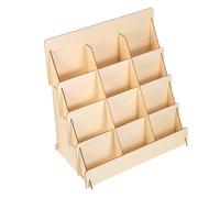 ULTECHNOVO Titular de la Tarjeta de la Tarjeta de Foto exhibición de Postales Soporte de exhibición de Madera visualización del de Boda Khaki