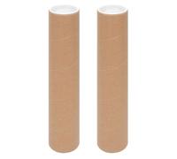 ULTECHNOVO Tubo de Almacenamiento para Obras de Arte y Pósteres, 2 Piezas, 5 Cm de Diámetro X 40 Cm de Largo, Material de Papel Resistente Tapas para Envío Seguro y Protección en Transporte