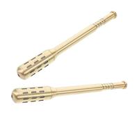 ULTECHNOVO Varilla de Moxibustión de Cobre Dorada para Masaje Corporal Diseño Sencillo, 2 Piezas para Relajación Muscular Profunda en Cintura y Extremidades