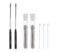 ULTECHNOVO Varillas De Inoculación De Microbiología Con Mango Y 90 Anillos Reemplazables Kit Completo Para Laboratorio 8.3 Pulgadas