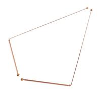 ULTECHNOVO Varillas de Zahorí de Latón de 2 Piezas Cabezal Redondo, Varillas de Radiestesia para Encontrar Agua y Localizar Oro, Uso para Caza Espiritual y Adivinación al Aire Libre