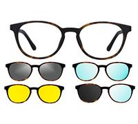 Ultem Thema U-285 Color M07 Tortuga Montura para gafas de vista y sol + 4 clip-on Línea Original "99 John St NYC Género unisex