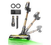 Ultenic Aspiradora Escoba sin Cable 50Kpa 65Min, Aspirador Vertical Autoportante con Luz LED, 6 Filtros HEPA, Anti-Enredos, para Pelo de Mascotas, Suelo Duro y Alfombras