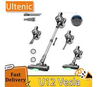 Ultenic-aspiradora inalámbrica U12 VESA, aspiradora con succión de 40kPa, Motor de 450W, caja de polvo de 1l, hasta 45 minutos de duración Gris claro