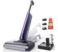 Ultenic Fregona Eléctrica | Aspirador Lava y Friega 3 en 1 | Autolimpieza y 180° Plegable | Limpieza de Bordes 0 mm | hasta 55 min Autonomía y 250 ㎡ | Ideal para Mascotas, Esquinas y Debajo de Muebles