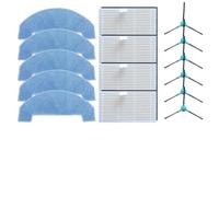 Ultenic T20 Pro - Kit de repuesto de cepillo lateral, filtro HEPA y almohadilla de microfibra para aspiradoras robot Ultenic T10 Lite, Honor Choice S3/R3 Series