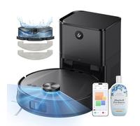 Ultenic T20 Pro Robot Aspirador Autovaciado, Evitación Mejorada, Sistema Dual Láser (Frontal + LDS) Evita Cables, Bajos, 8000Pa, 200m², Control por Voz y App, Alexa, Google Home