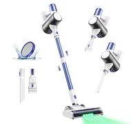Ultenic U10Ultra Aspiradora Escoba sin Cable 40Kpa, Autoportante, Aspiradora Vertical Ligera con LED Verde, Ciclón Múltiple, Filtración de 5 Capas, Autonomía 40Min, para Coche, Hogar, 450W