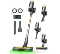 Ultenic U15 Aspiradora sin Cable 50Kpa/65Min, Autoportante, Luz Verde, Aspirador de Mano con Sistema de 6 Filtros, Anti-Enredos, Uso Doméstico, Ideal para Alfombras,Sofá,Coche, Pelo de Mascotas