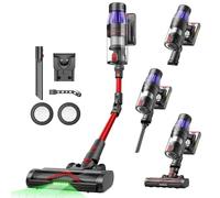 Ultenic U16 Flex Aspiradora sin Cable Potente 45Kpa/550W, 60Mins, Aspirador Escoba Vertical con Tubo Flexible, Limpia el Fondo de los Muebles sin Agacharse, Antienredo, para Alfombra/Pelos de Mascota
