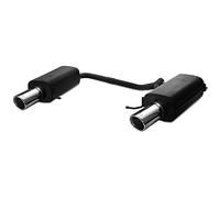Ulter Sport 116-305/90RS - Escape deportivo doble adecuado para Mazda 6 1.8i 88 kW 103kW/2.0i 108kW/2.5i 125kW/2.0 CiTD 89-105kW 2007-2012 90mm