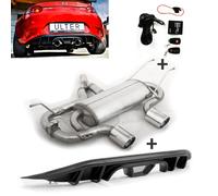 Ulter Sport Auspuff Trasera Duplex Acero Inoxidable Para Mazda MX5 ND 1x90mm