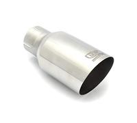 Ulter Sport N1-90-1/50 + caja de acabado de escape redondo Ø90 mm longitud inclinada 180 mm instalación->50 mm-INOX