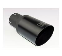 Ulter Sport NBL1-08-1/55 + caja de acabado de escape, redondo, diámetro de 80 mm, longitud inclinada, 180 mm, instalación->55 mm, negro INOX