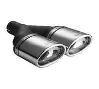 Ulter Sport Tubo de escape - Doble Oval 120x80mm Inclinado Tipo 2 - Longitud 250mm - Instalación ->50mm - Inox