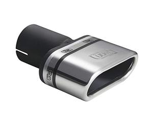 Ulter Sport Tubo de escape - Oval 110x45mm Inclinado - Longitud 80mm - Instalación ->50mm - Inox