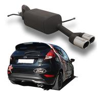 Ulter Sportauspuff Silenciador Final 2x70mm Ford Fiesta 1.0 EcoBoost 92kW/125PS