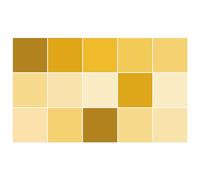 Ulticool - Adhesivos impermeables para azulejos - Adhesivos amarillo ocre modernos en forma de sol - 15x15 cm - 15 piezas de adhesivos para azulejos autoadhesivos en hoja - para paredes, inodoro, baño