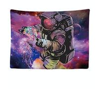 Ulticool - Appeso a Parete Decoración Casa - Astronauta Universo Viaje Espacial - 200 x 150 cm - Murales Alfombra Tapiz Pared - Tapices Decorativo para Habitacion Dormitorio Salon - Violeta