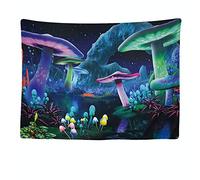 Ulticool - Appeso a Parete Decoración Casa -Seta de Fantasía Bohemia Hippie - 200 x 150 cm Grande - Murales Alfombra Tapiz Pared - Tapices Decorativo para Habitacion Dormitorio Salon